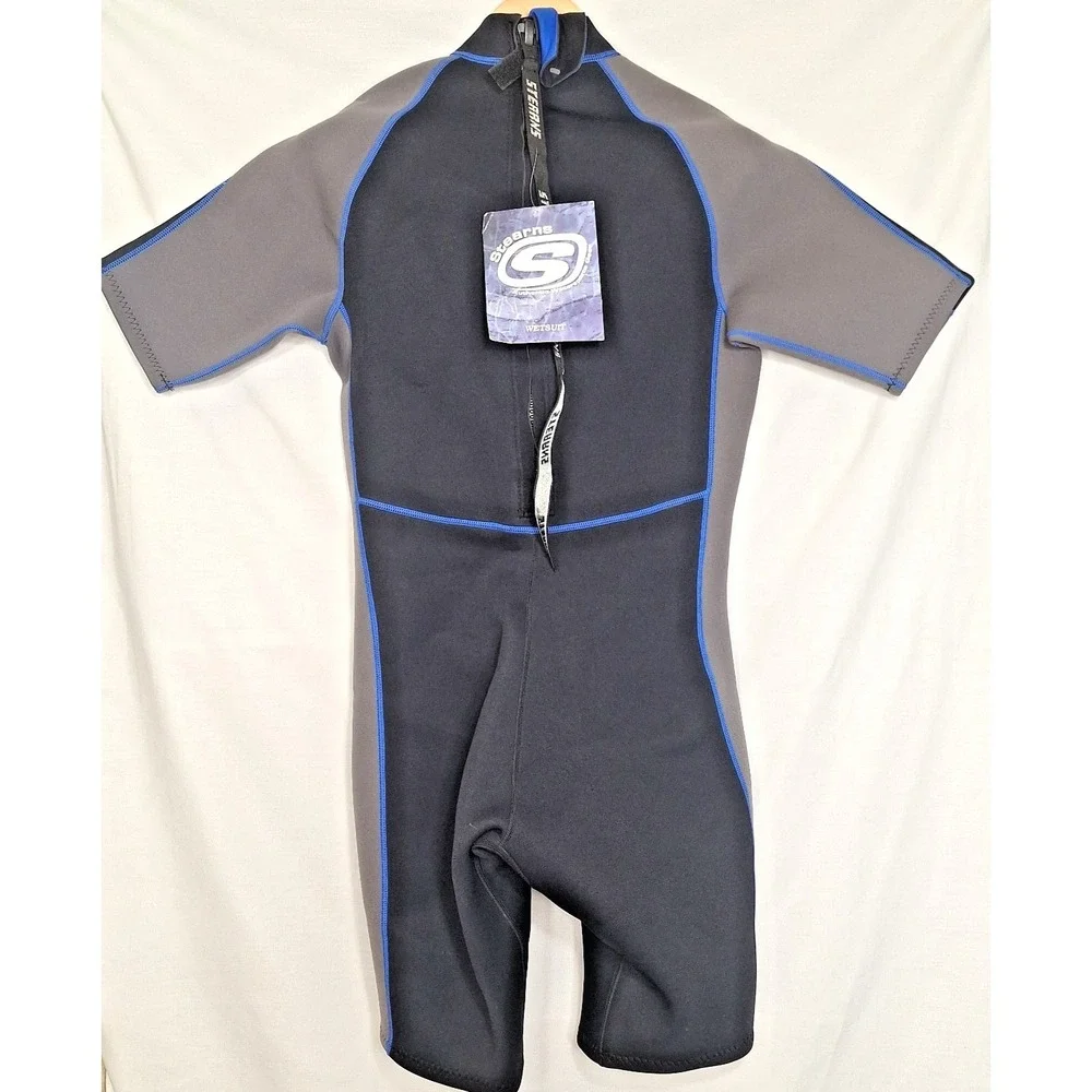 NEW Stearns Viper Shorty L Wetsuit Neoprene Nylon Tech Black Grey Charcoal Large
